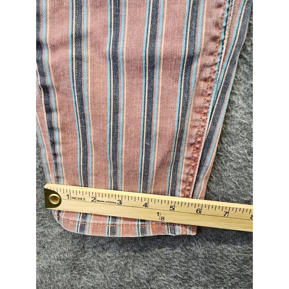 American Eagle Outfitters Pink and Blue Striped Straight Leg Jeans - Picture 11 of 11